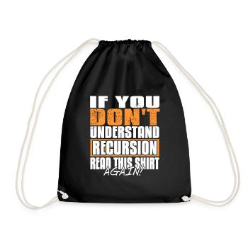 Programmer - Drawstring Bag - black - Front