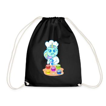 Grande conception de cuisson pour les boulangers - Sac de sport léger - noir - Devant