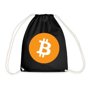 BTC Logo - Drawstring Bag - black - Front