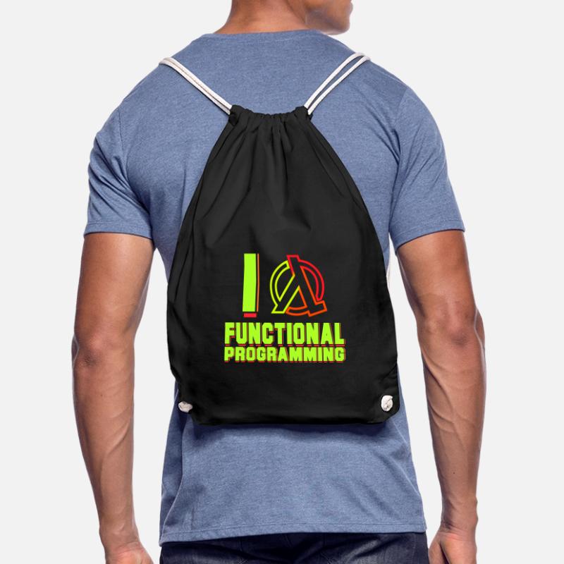 Programmer Lambda Drawstring Bag