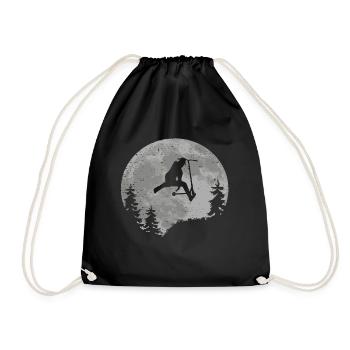 Idée cadeau Scooter Moon Full Moon Skatepark - Sac de sport léger - noir - Devant