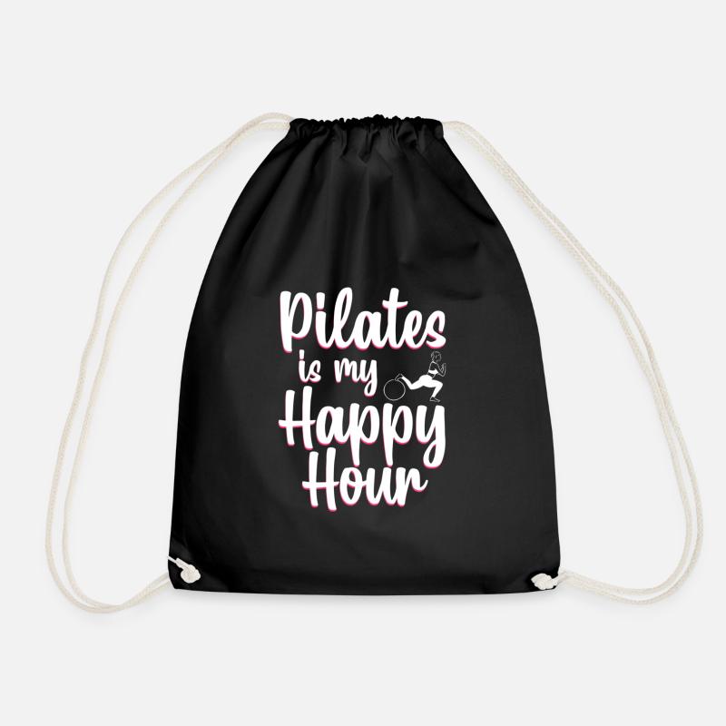 Pilates Geschenk - Turnbeutel - Schwarz