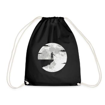 Tir à l'arc tir à l'arc tir à l'arc pleine lune - Sac de sport léger - noir - Devant