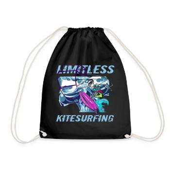 kitesurfing - Drawstring Bag - black - Front