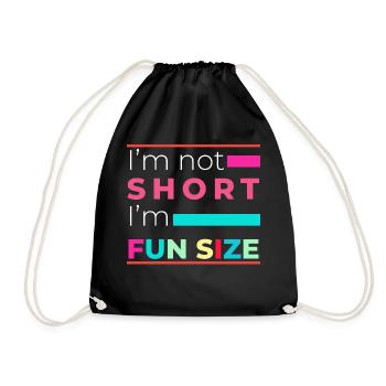 Je ne suis pas petit, je suis drôle de taille drôle - Sac de sport léger - noir - Devant
