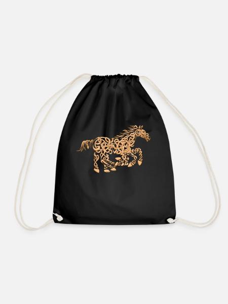 Sleipnir Das Pferd von Odin Viking - Turnbeutel - Schwarz
