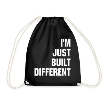 Je suis juste construit différemment - Sac de sport léger - noir - Devant