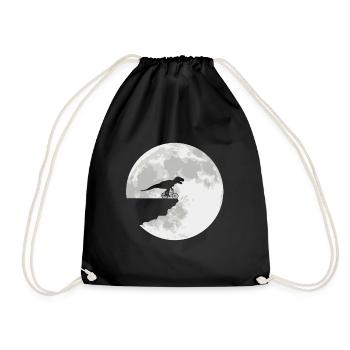 Dinosaure Tyrannosaurus Cyclistes - Sac de sport léger - noir - Devant