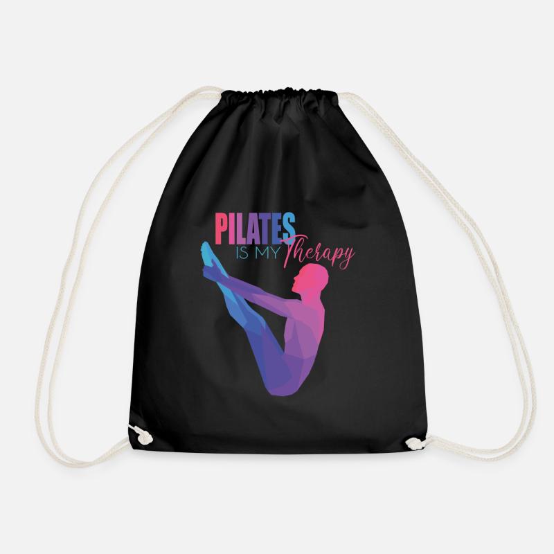 Pilates Geschenk - Turnbeutel - Schwarz