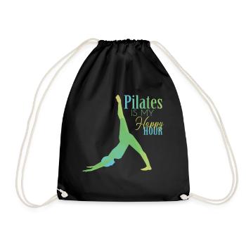 Pilates - Drawstring Bag - black - Front