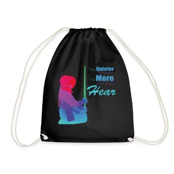Kendo - Drawstring Bag - black - Front