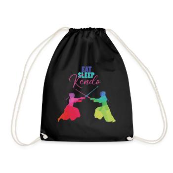 Kendo - Drawstring Bag - black - Front