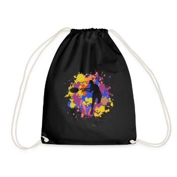 Tennis Tennis Player Tennis Trainer Gift - Drawstring Bag - black - Front