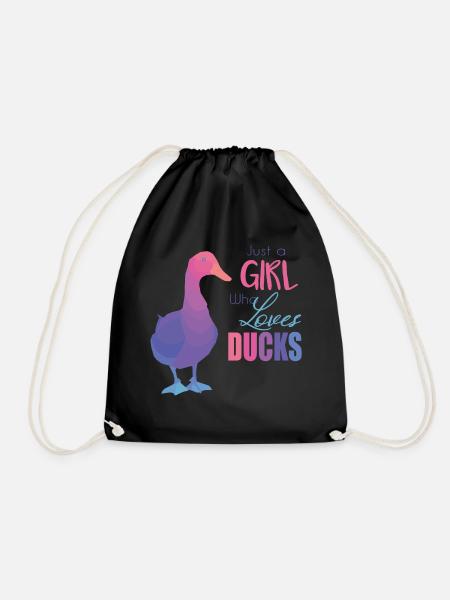 Duck - Drawstring Bag - black