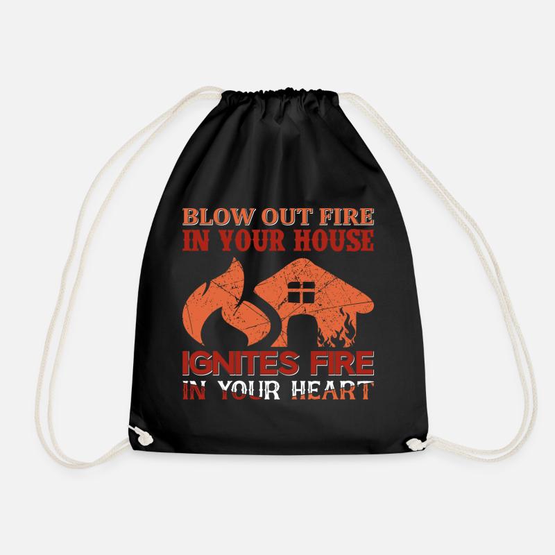Blow Out The Fire In Your - Turnbeutel - Schwarz