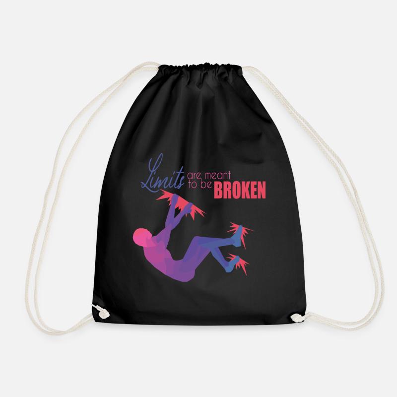 Bouldering - Drawstring Bag - black