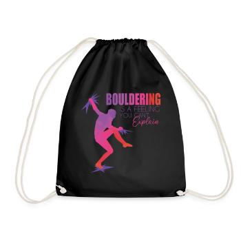 Bouldering - Drawstring Bag - black - Front