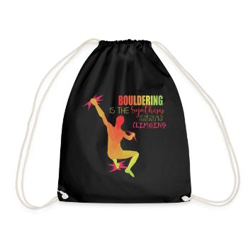 Bouldering - Drawstring Bag - black - Front