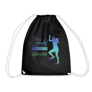 Bouldering - Drawstring Bag - black - Front