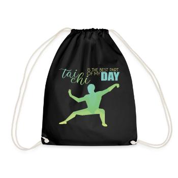 Tai Chi - Drawstring Bag - black - Front
