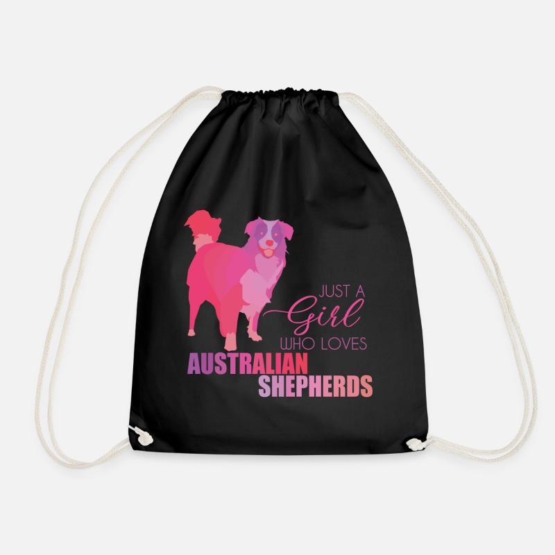 Australian Shepherd - Turnbeutel - Schwarz
