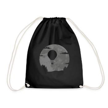 Hot Air Balloon Balloon Driver Balloon Pilot Balloon Flight - Drawstring Bag - black - Front