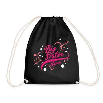 Grande sœur de nouveau fille aînée frères - Sac de sport léger - noir - Devant