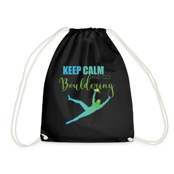 Bouldering - Drawstring Bag - black - Front