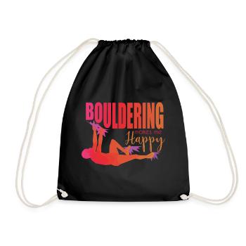 Bouldering - Drawstring Bag - black - Front