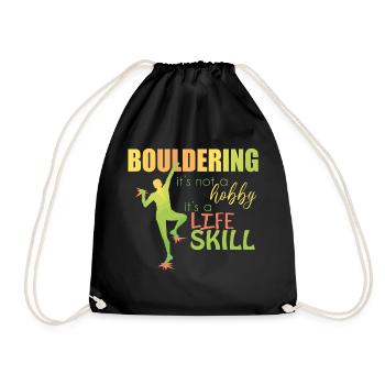 Bouldering - Drawstring Bag - black - Front
