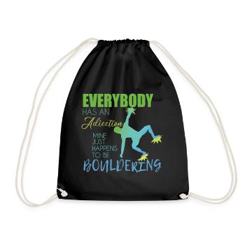 Bouldering - Drawstring Bag - black - Front