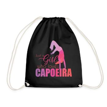 Capoeira - Drawstring Bag - black - Front