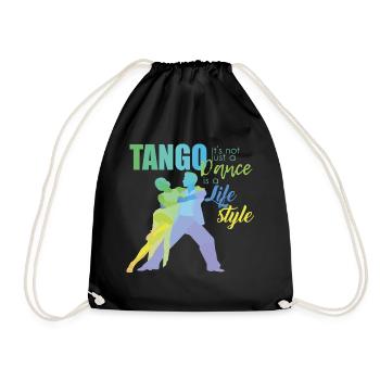 Tango-Tanz Tanzlehrer Tänzer - Turnbeutel - Schwarz - Vorne