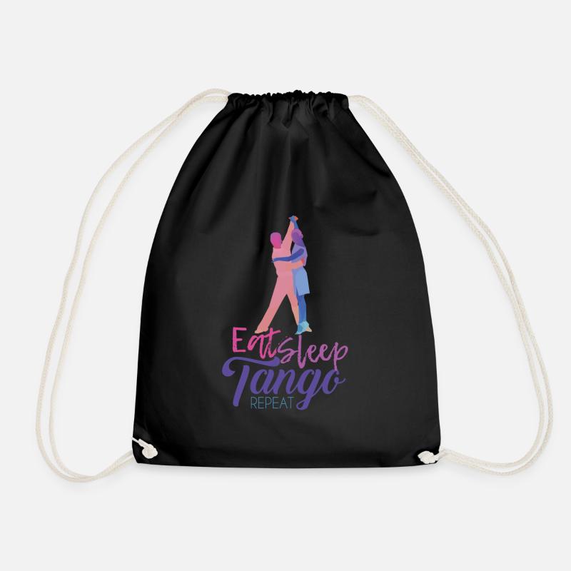 Tango Dance Dance Teacher Dancer - Drawstring Bag - black