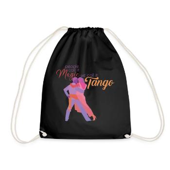 Tango-Tanz - Turnbeutel - Schwarz - Vorne