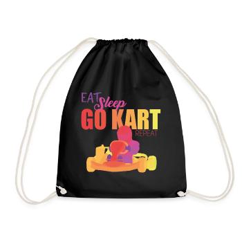 Go Kart - Turnbeutel - Schwarz - Vorne