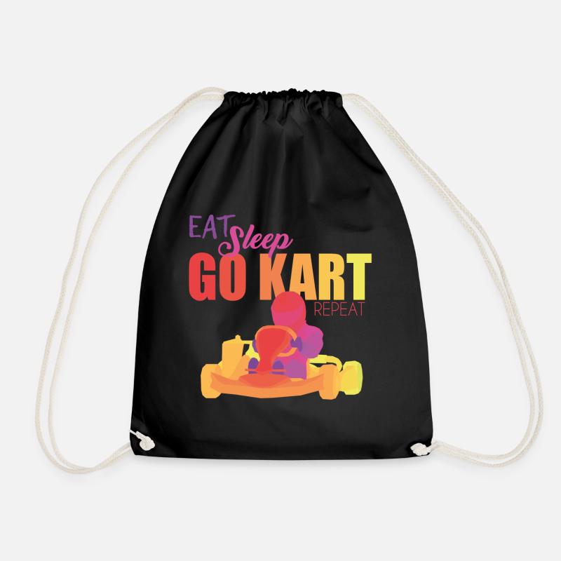 Go Kart - Turnbeutel - Schwarz