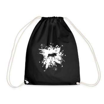 Moose Moose Moose Cow Antlers Gift Défenseur des droits des animaux - Sac de sport léger - noir - Devant