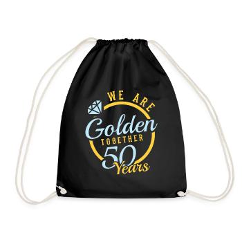 Nous Sommes D'or Ensemble 50 Ans T-shirt - Sac de sport léger - noir - Devant