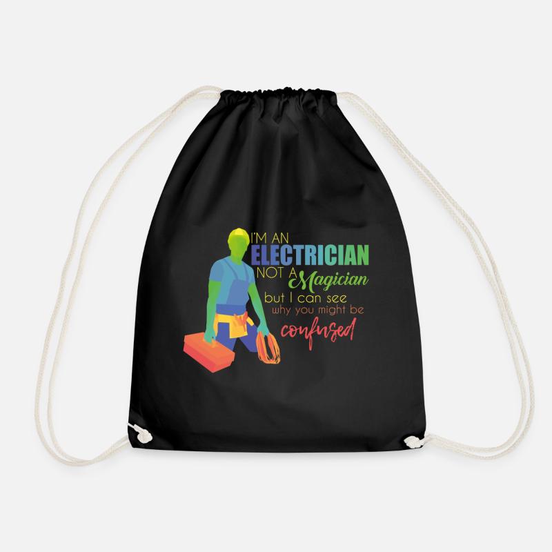 Elektriker - Turnbeutel - Schwarz