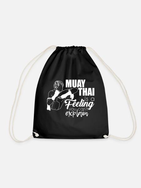Muay Thai - Drawstring Bag - black