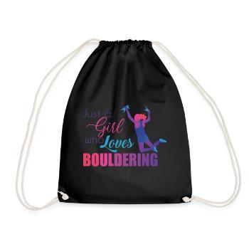 Bouldering - Drawstring Bag - black - Front
