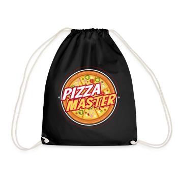 Pizzameister Hobby Pizzakoch Italienisches Essen - Turnbeutel - Schwarz - Vorne