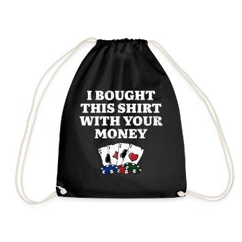 Acheté cette chemise avec votre argent Casino Poker - Sac de sport léger - noir - Devant