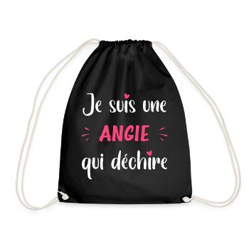 Je suis une ANGIE qui déchire - Sac de sport léger - noir - Devant