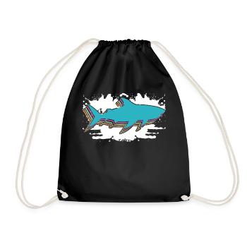 Coeur coloré for fans of requiem Voici une - Sac de sport léger - noir - Devant