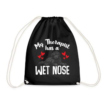 Chien Doodle Black Goldendoodle - Sac de sport léger - noir - Devant