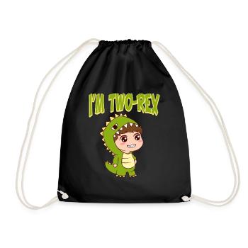 Celebration Candle Birthday Cake Collection I'm - Drawstring Bag - black - Front