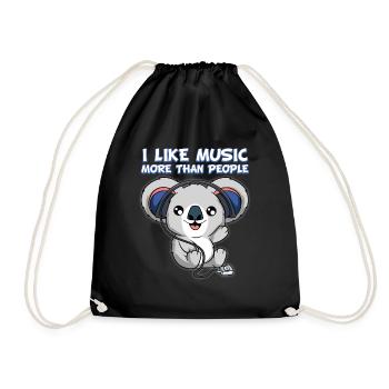 Nature Animals Kopfhörer Sounds Music Collection - Turnbeutel - Schwarz - Vorne