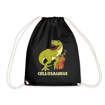 Musical T-shirt for Musical T-shirt "Cellosaurus" - Sac de sport léger - noir - Devant